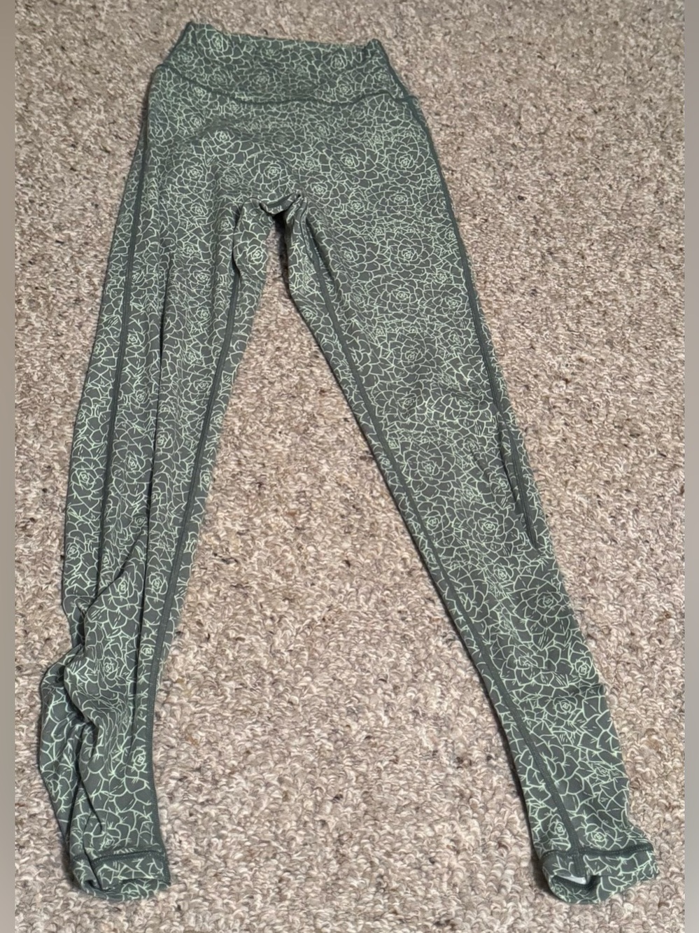 Buffbunny Siren Leggings Eden Print Green